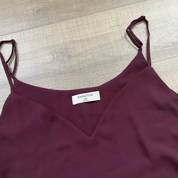 Aritzia Wilfred Burgundy Tank - Picture 2 of 3